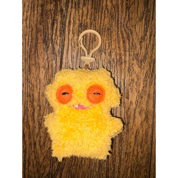 Fuggler Other - FUGGLER Funny Ugly Plush Monster Keychain Keyring SIR NOBBYNUTS YELLOW